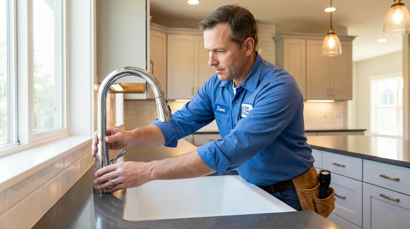 Kitchen faucet installation by Johns Plumbing LLC in Monahans