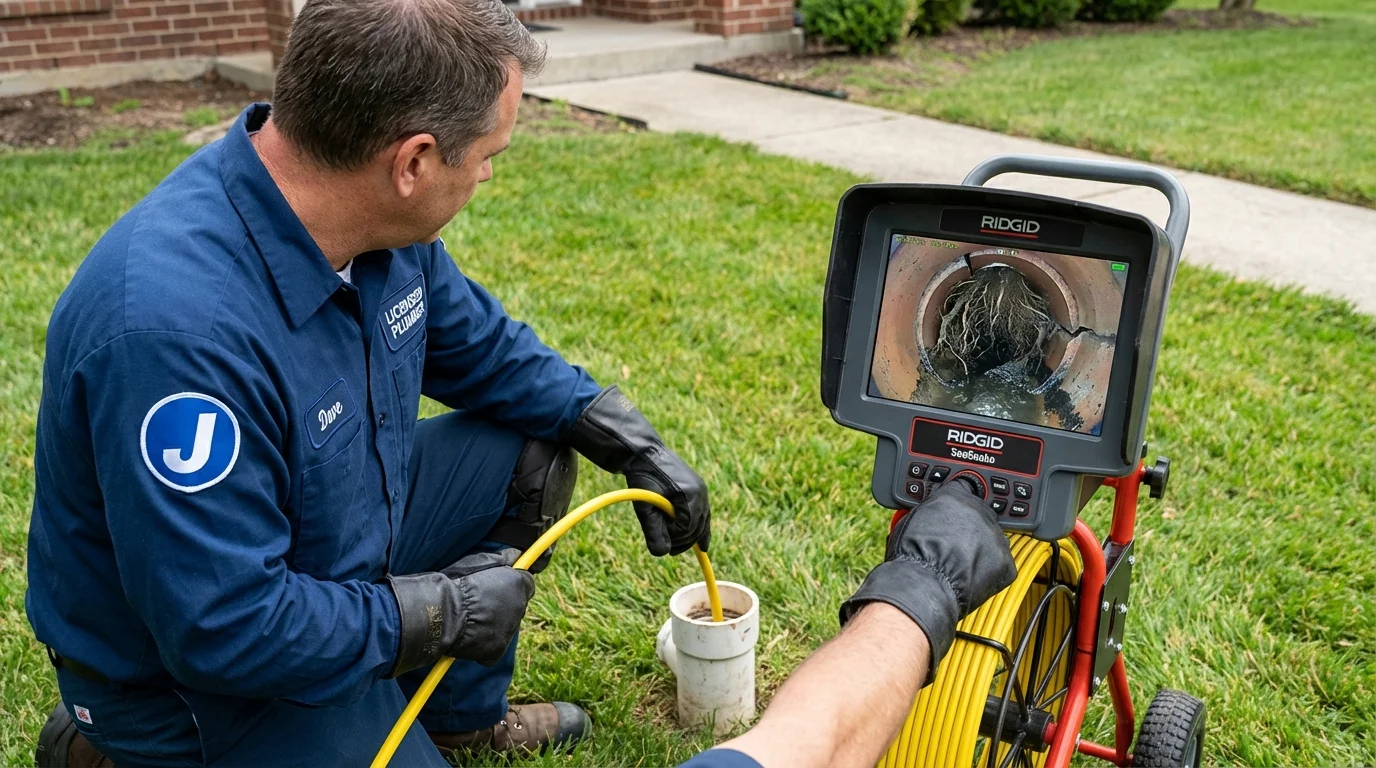 Sewer camera inspection being performed by Johns Plumbing LLC in Monahans